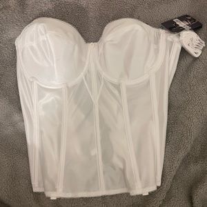 NWT! Intimate Apparel White Corset